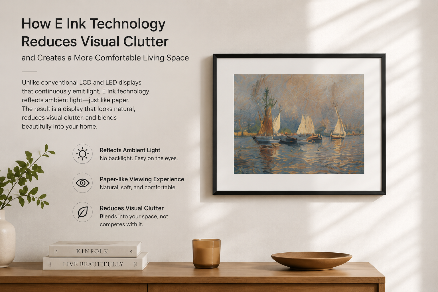 How E Ink Technology Reduces Visual Clutter and Creates a More Comfortable Living Space